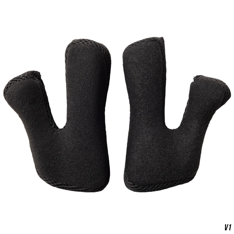 coussinets joue casque fox racing v1 noir 2022 mx