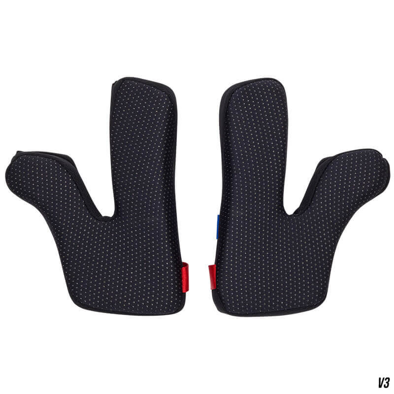 coussinets joue casque fox racing v3 noir 2024 mx