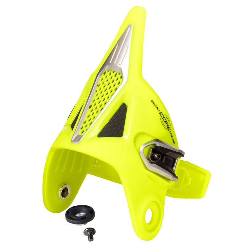 cuff droit bottes fox racing instinct jaune fluo 2022