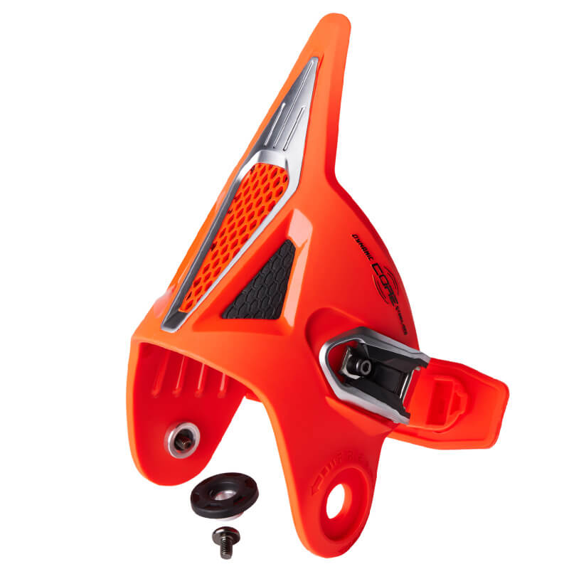 cuff droit bottes fox racing instinct orange fluo 2022