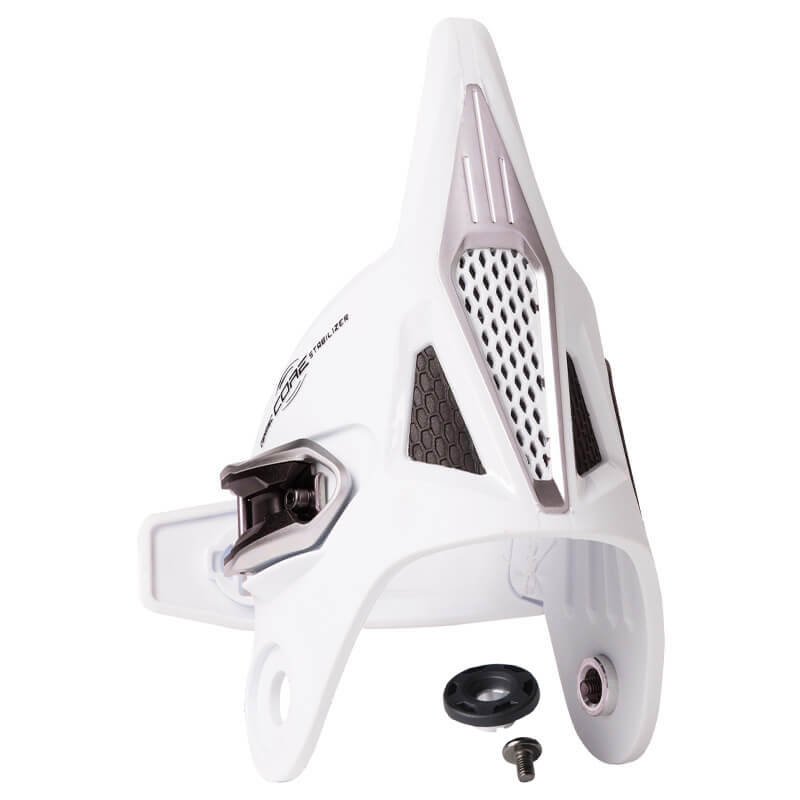 cuff gauche bottes fox racing instinct blanc vis 2022