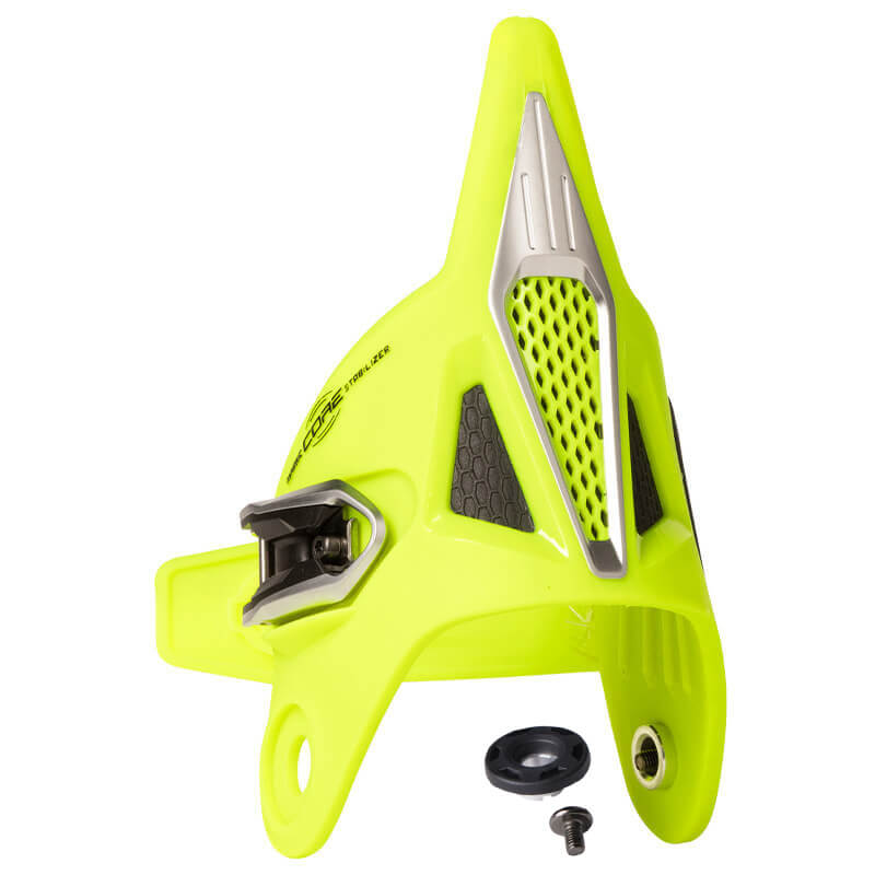 cuff gauche bottes fox racing instinct jaune fluo vis 2022