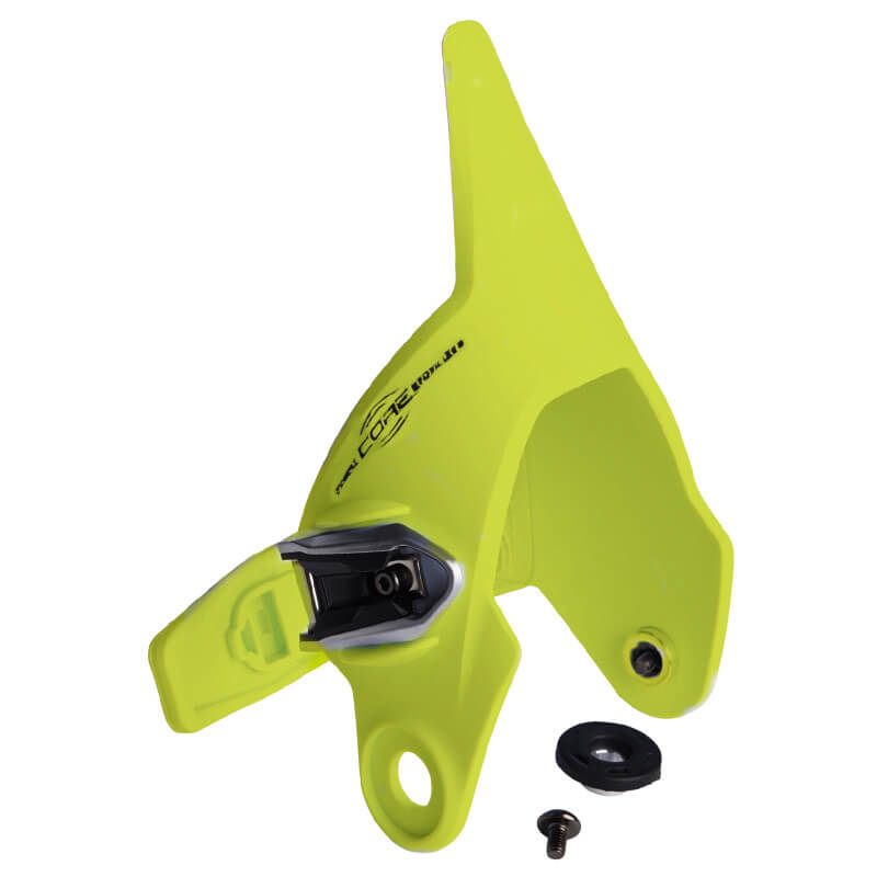 cuff gauche bottes fox racing motion jaune fluo 2023