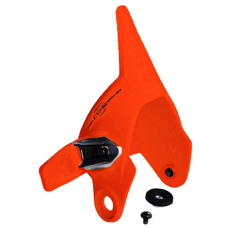 cuff gauche bottes fox racing motion orange fluo 2023