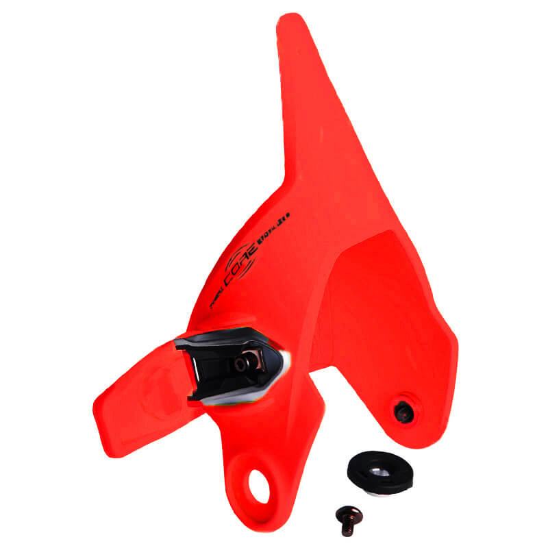 cuff gauche bottes fox racing motion rouge corail 2023