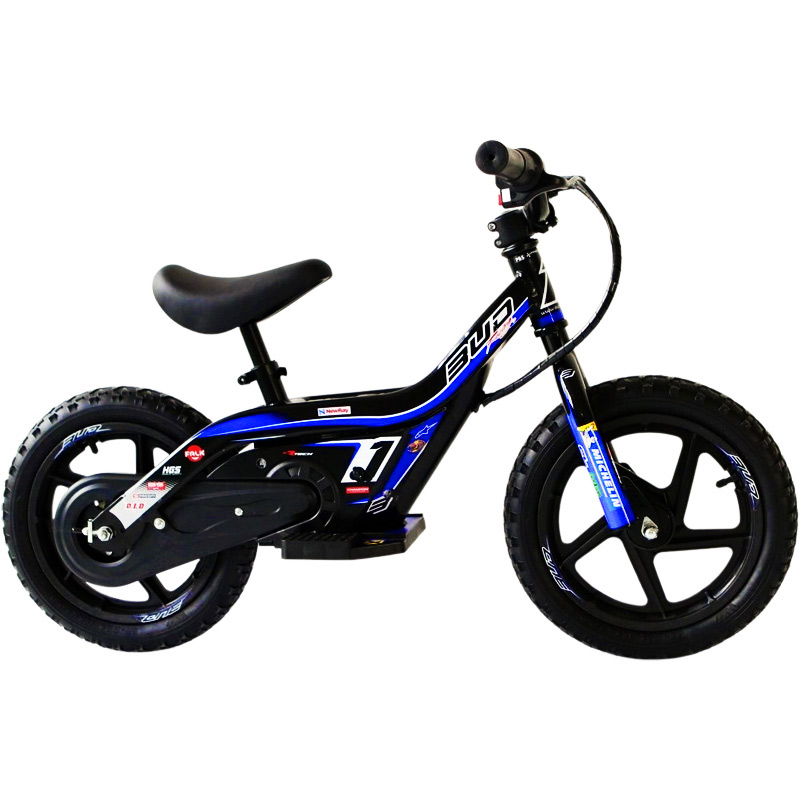 draisienne electrique enfant bud racing bleu 2023 14 pouces