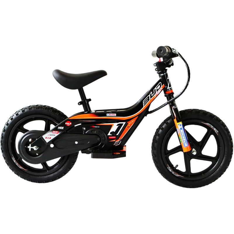 draisienne electrique enfant bud racing team orange 2023 14 pouces