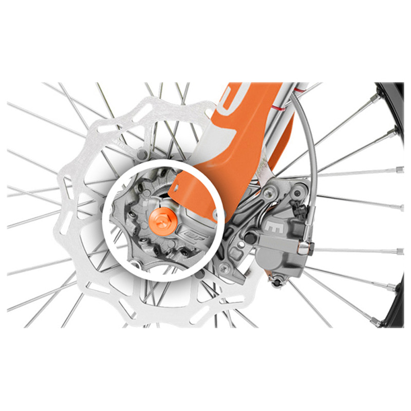 ecrous de roue avant ktm orange