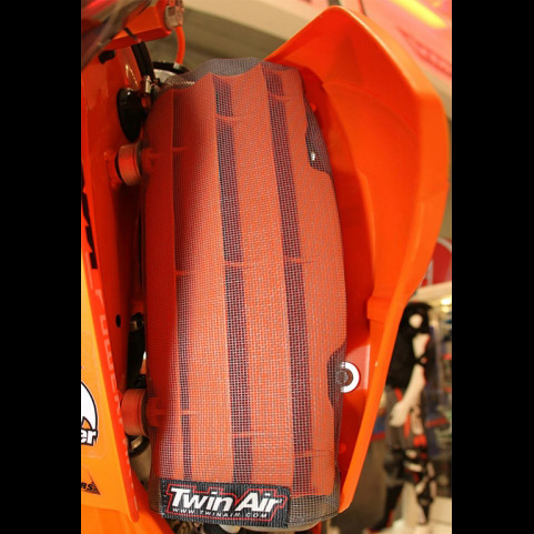 filet protection radiateur twin air motocross boue