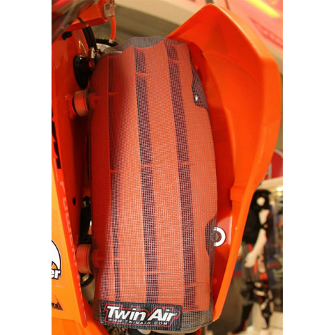 filets protection radiateur twin air motocross boue 