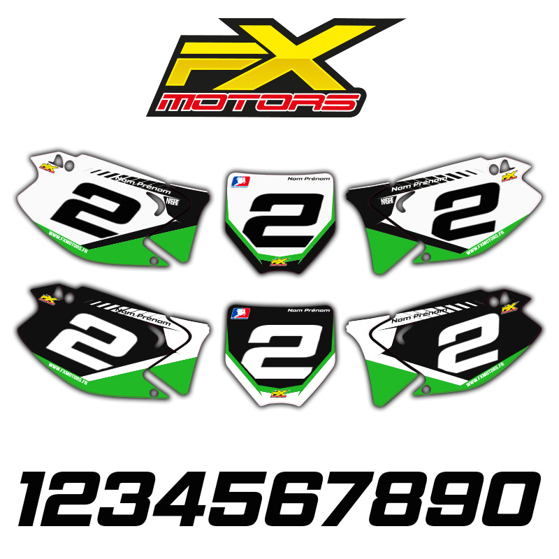 fond plaques perso kawasaki 125 250 racing line