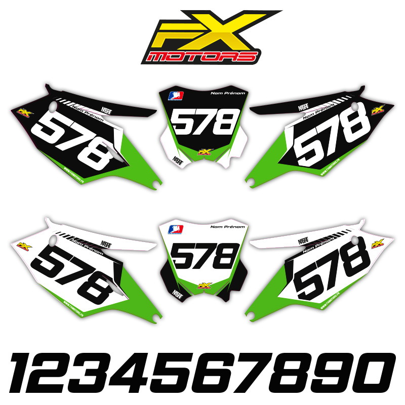 fond plaques perso kawasaki 450 KXF 16 racing line