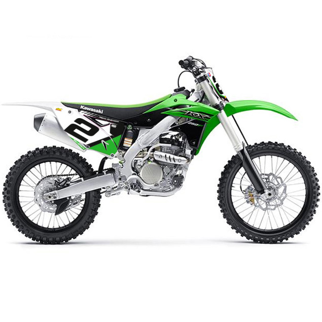 fond plaques perso kawasaki 450 kxf 13 15 racing line blanc