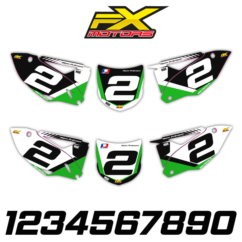 fond plaques perso kawasaki 450 kxf 2012 racing line