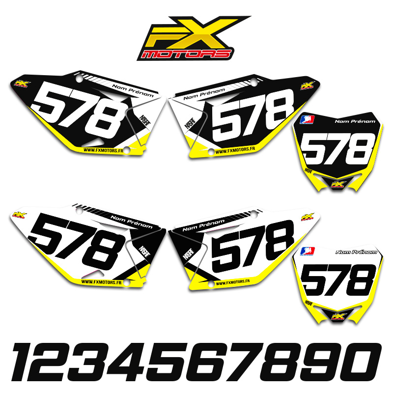 fond plaques perso suzuki rmz racing line motocross