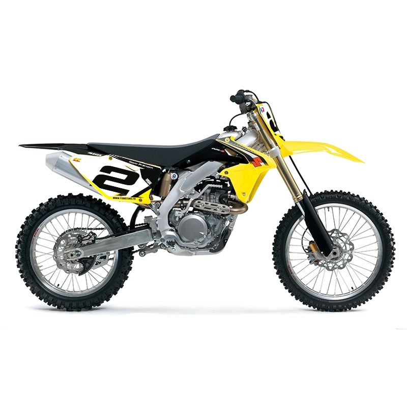 fond plaques perso suzuki rmz racing line white