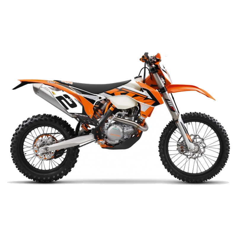 fonds plaques perso enduro ktm exc blanc 2016