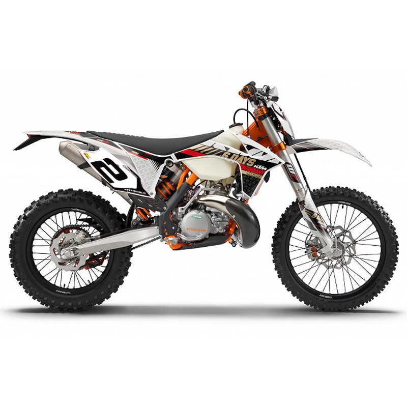 fonds plaques perso enduro ktm exc blanc