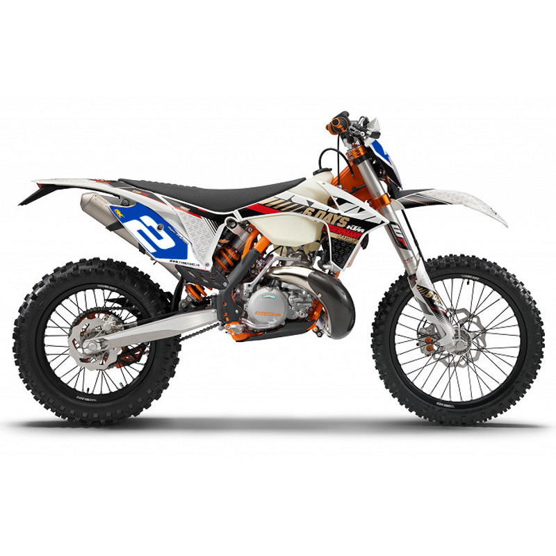 fonds plaques perso enduro ktm exc bleu