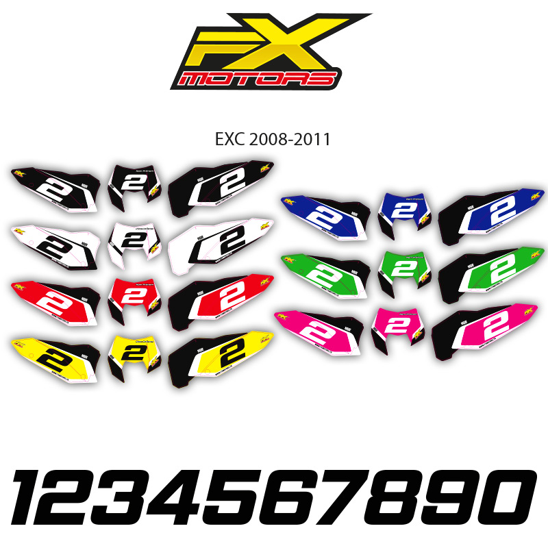 fonds plaques perso enduro ktm exc excf08 11