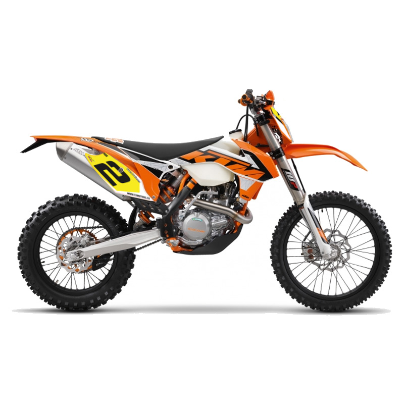 fonds plaques perso enduro ktm exc jaune 2016