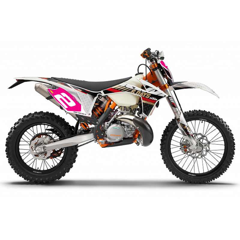 fonds plaques perso enduro ktm exc rose