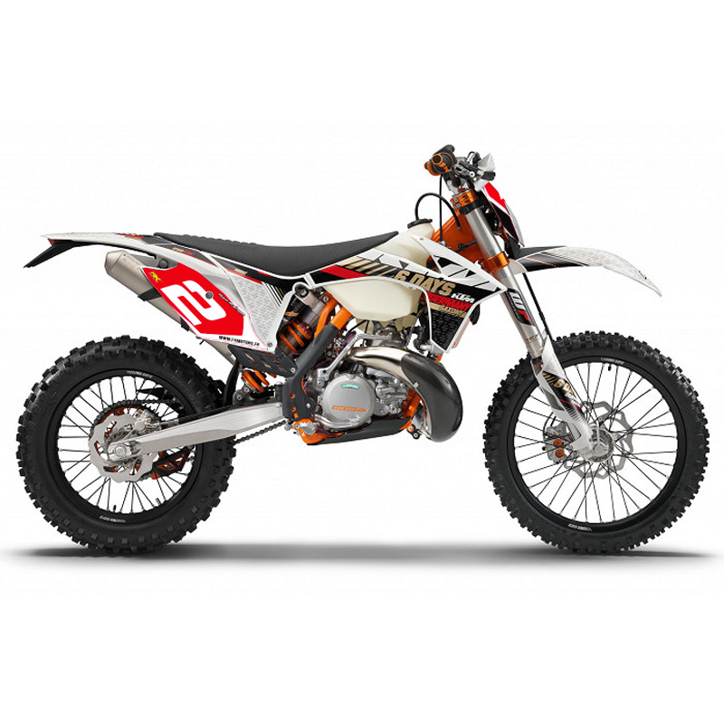 fonds plaques perso enduro ktm exc rouge