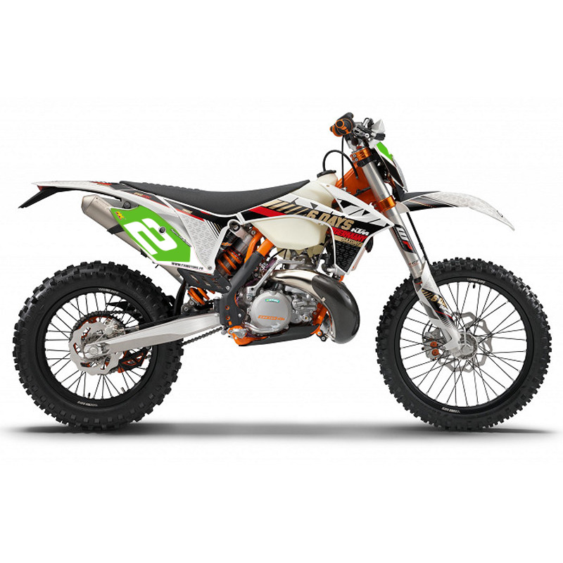 fonds plaques perso enduro ktm exc vert