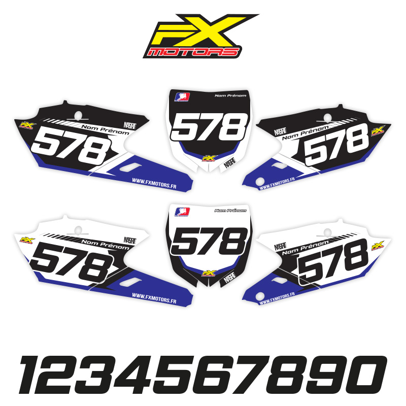 fonds plaques perso motocross yamaha yz YZF 14 18
