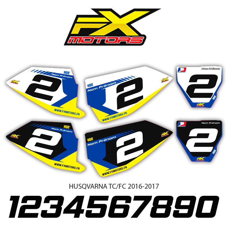 fonds plaques perso racing line husqvarna motocross 2016 2017