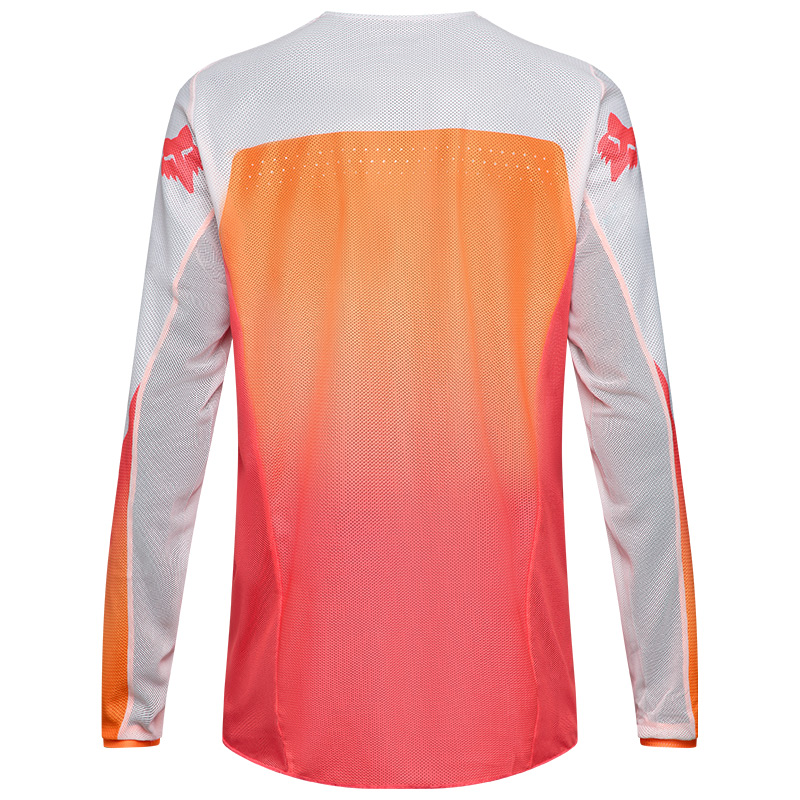 fox maillot 180 air rose orange moto