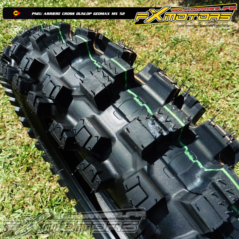 fxmotors pneu motocross dunlop geomax MX 52 arriere mx