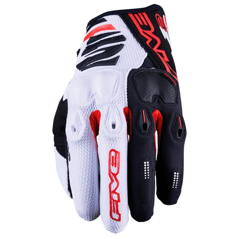 gant enduro five e2 blanc noir rouge 2024