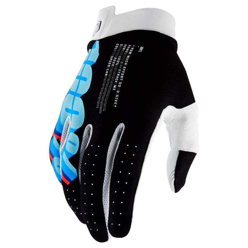 gants 100 percent i track system 2023 noir mx