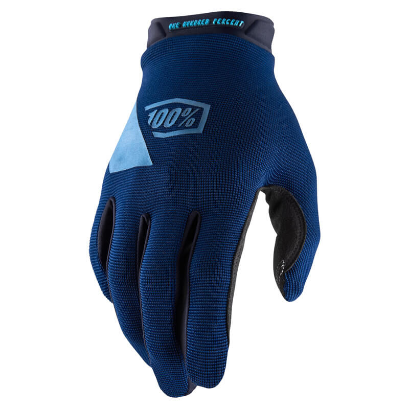 gants 100 percent ridecamp bleu 2020
