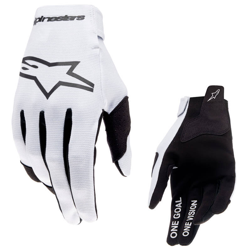 gants alpinestars radar 2024 blanc motocross