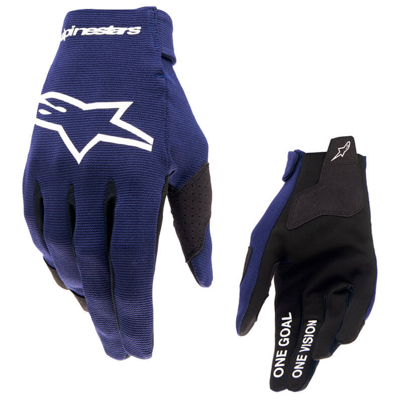 gants alpinestars radar 2024 bleu marine motocross