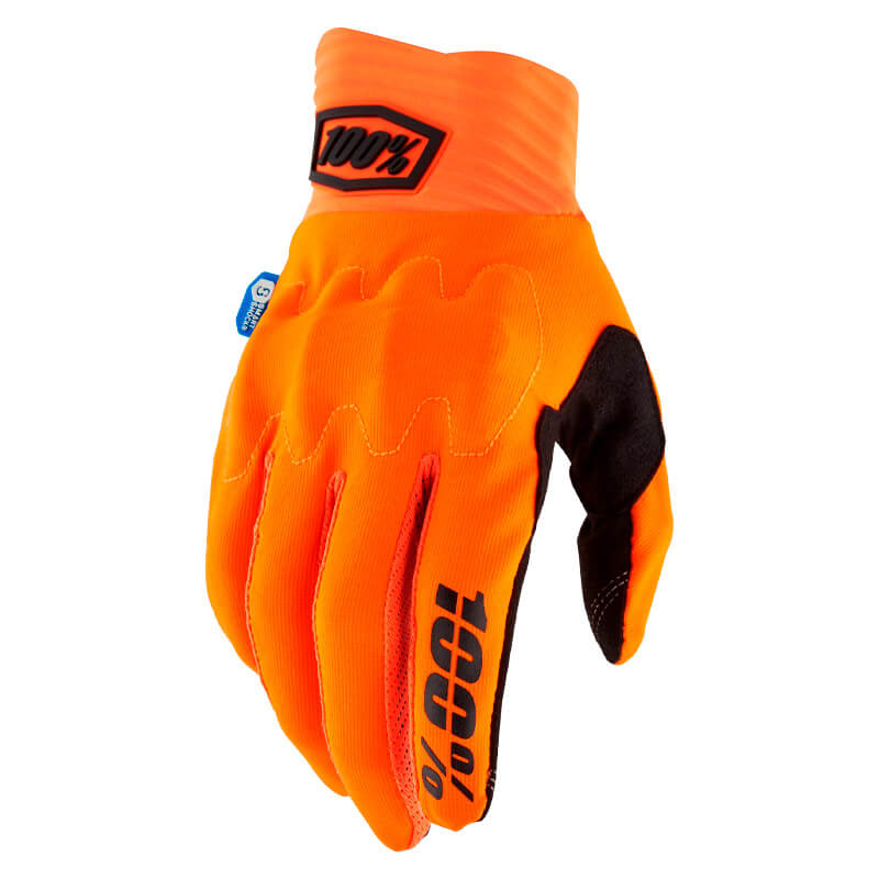gants cross 100 percent cognito smart shock 2023 orange mx