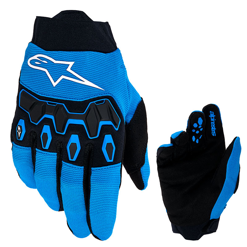 gants cross alpinestars full bore v2 youth 2026 bleu blanc