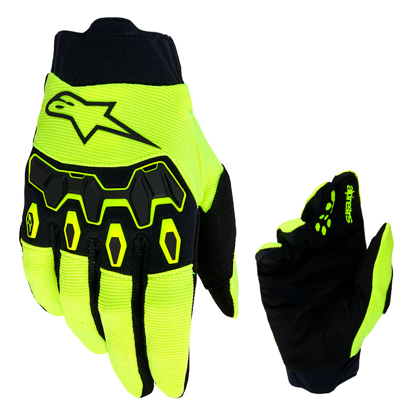 gants cross alpinestars full bore v2 youth 2026 noir jaunefluo