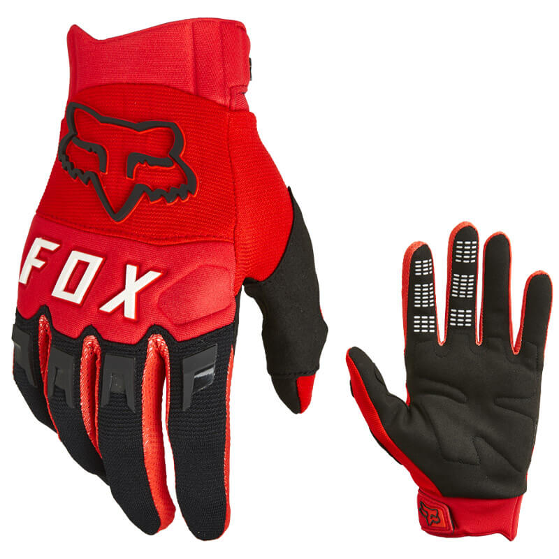 gants cross fox racing dirtpaw rouge 2023 motocross