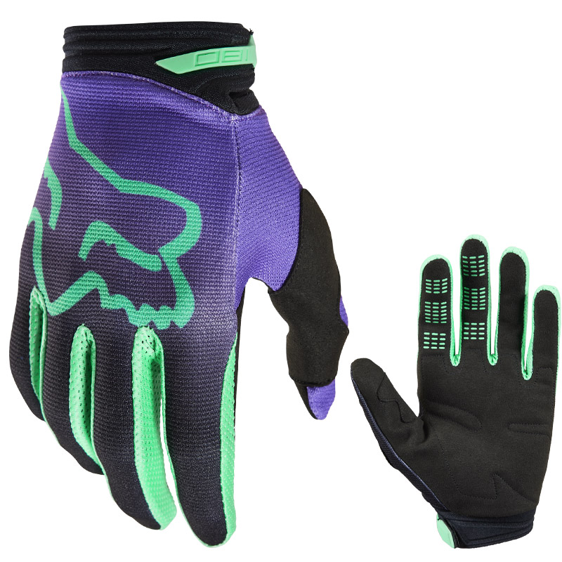 gants cross kid fox 180 toxsyk 2023 violet mx