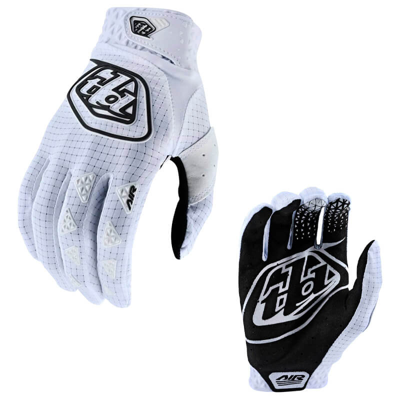 gants cross tld air solid 2023 blanc motocross