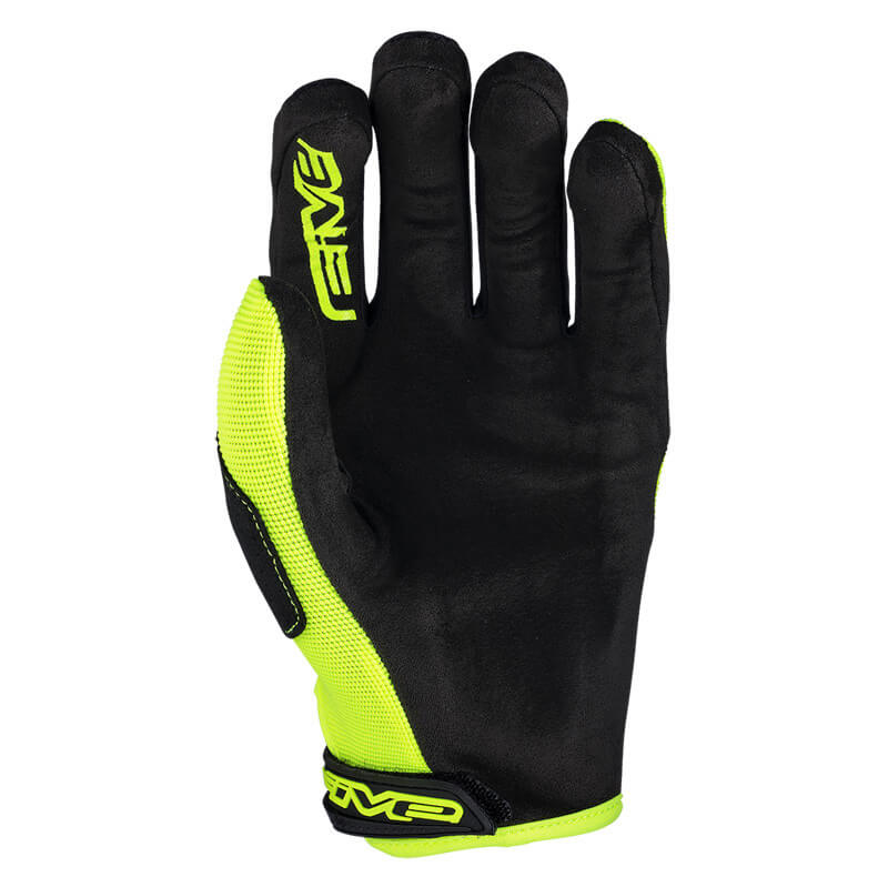 gants enfant five mxf3 noir jaune fluo 2022 mx