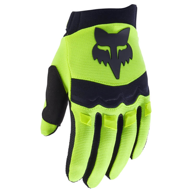 gants enfant fox racing dirtpaw jaune fluo 2024