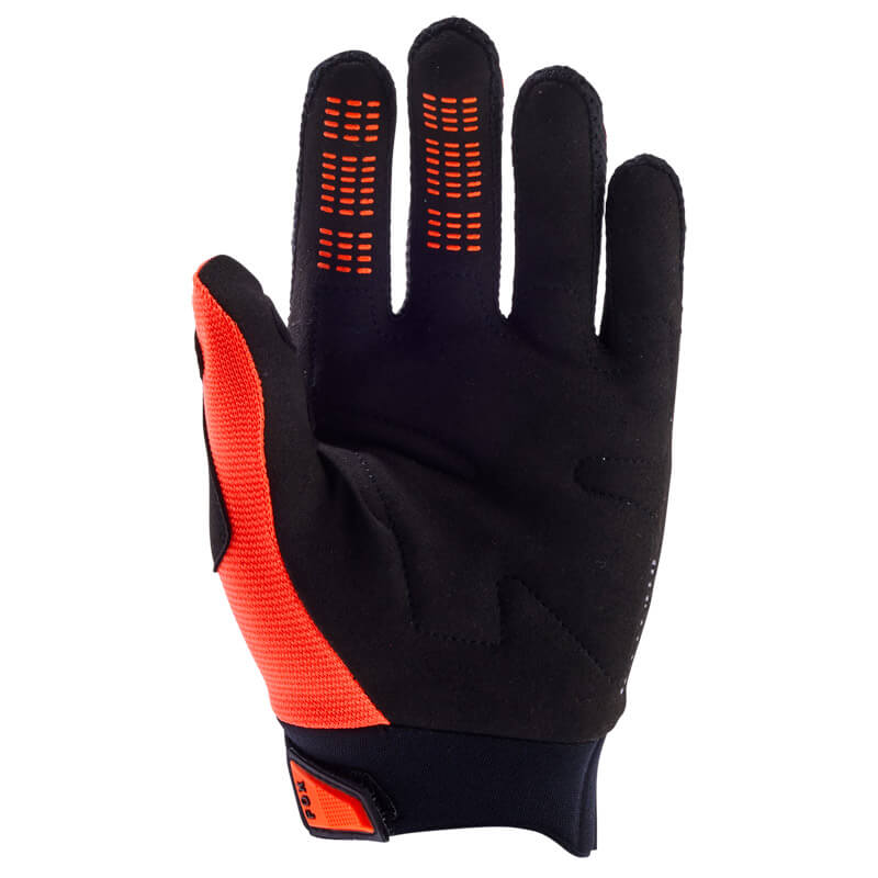 gants enfant fox racing dirtpaw orange fluo 2024 cross