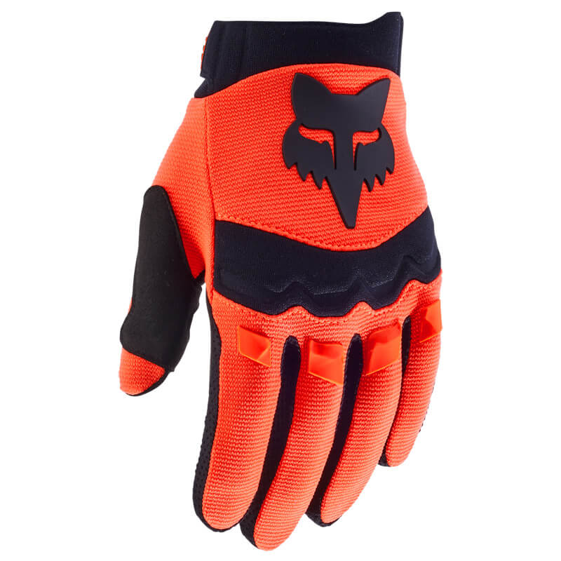 gants enfant fox racing dirtpaw orange fluo 2024