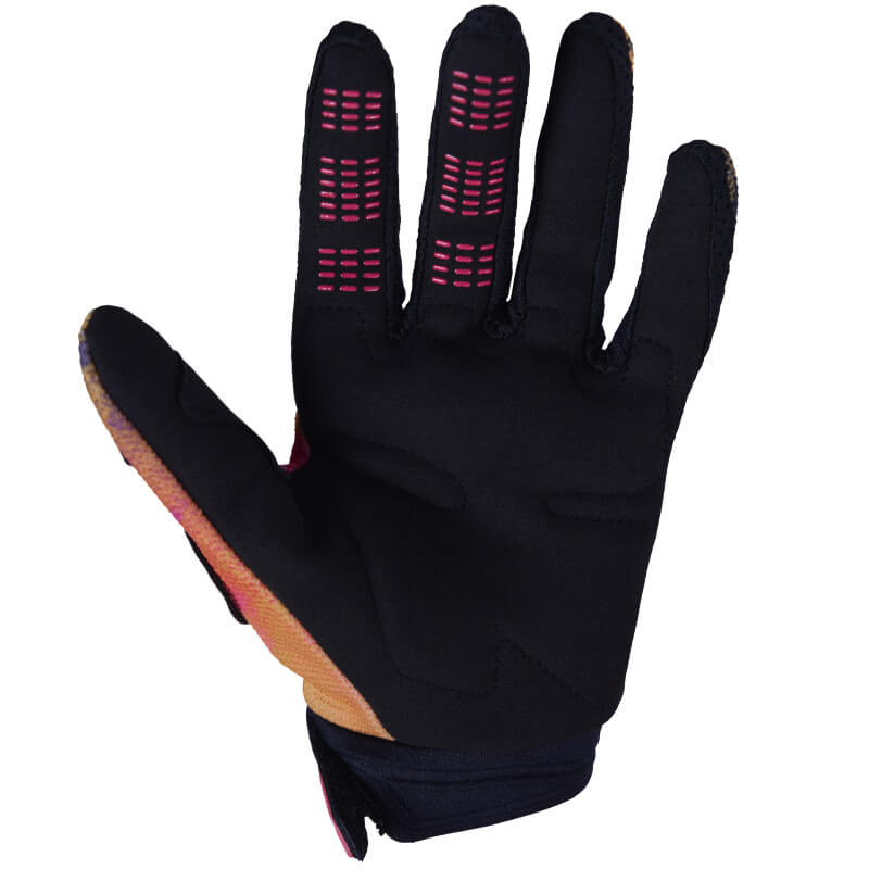 gants enfant fox racing kairos orange cross