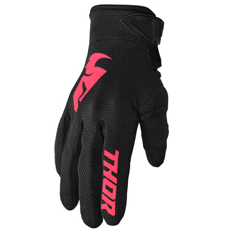 gants femme thor sector noir rose 2023