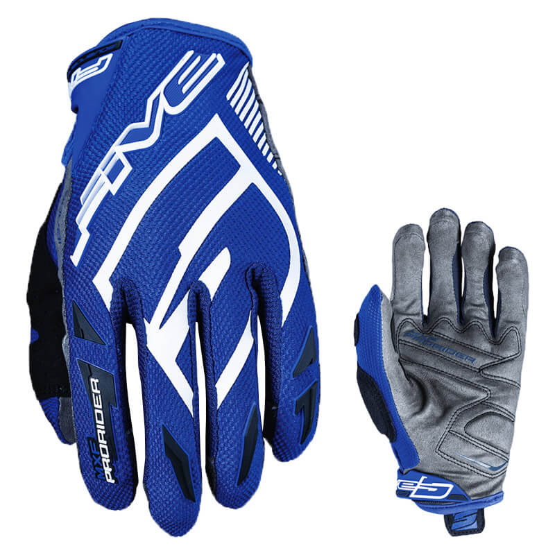 gants five mxf prorider s bleu 2020 paume mx